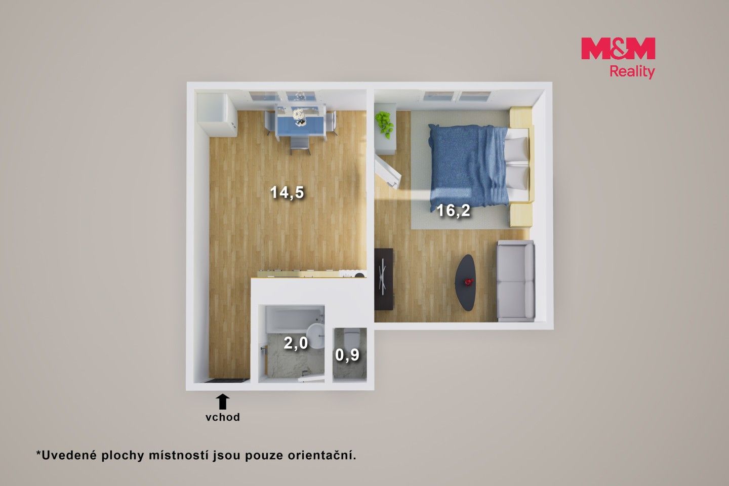 Prodej bytu 1+1 33 m² - foto 15