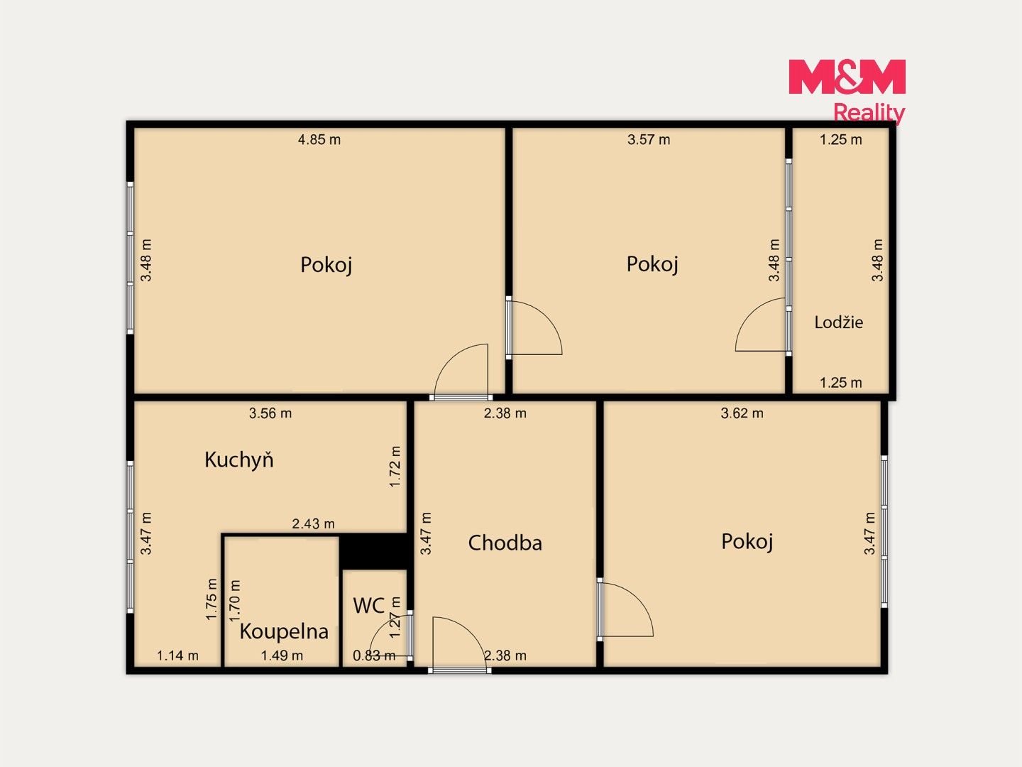 Prodej bytu 3+1 60 m² - foto 24