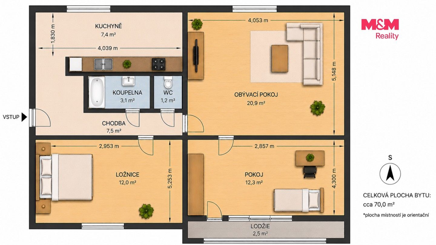 Prodej bytu 3+1 71 m² - foto 9