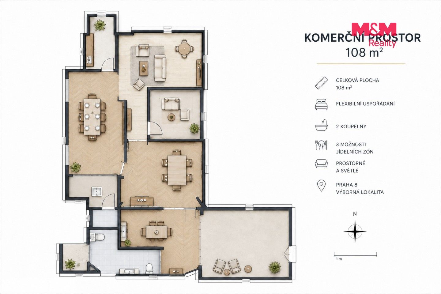 Pronájem komerčního prostoru 108 m² - foto 9