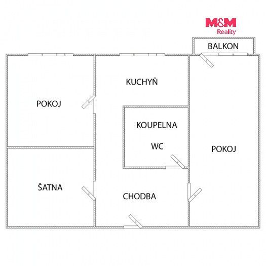 Prodej bytu 2+1 57 m² - foto 5