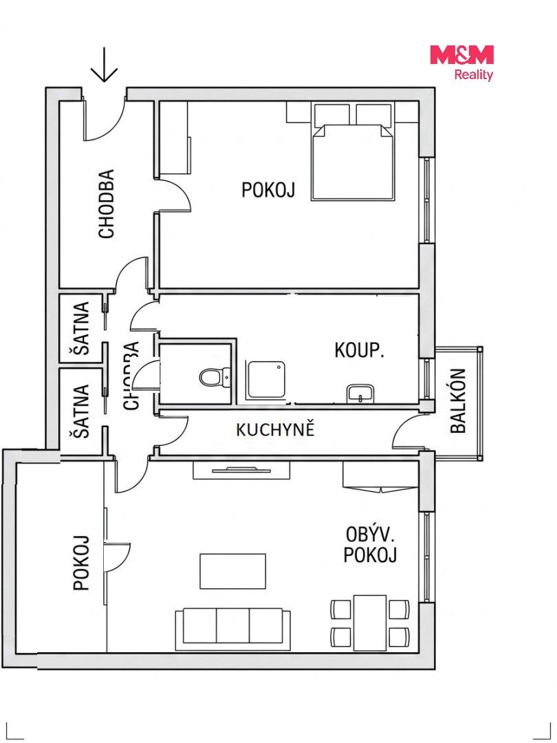 Prodej bytu 3+1 88 m² - foto 20