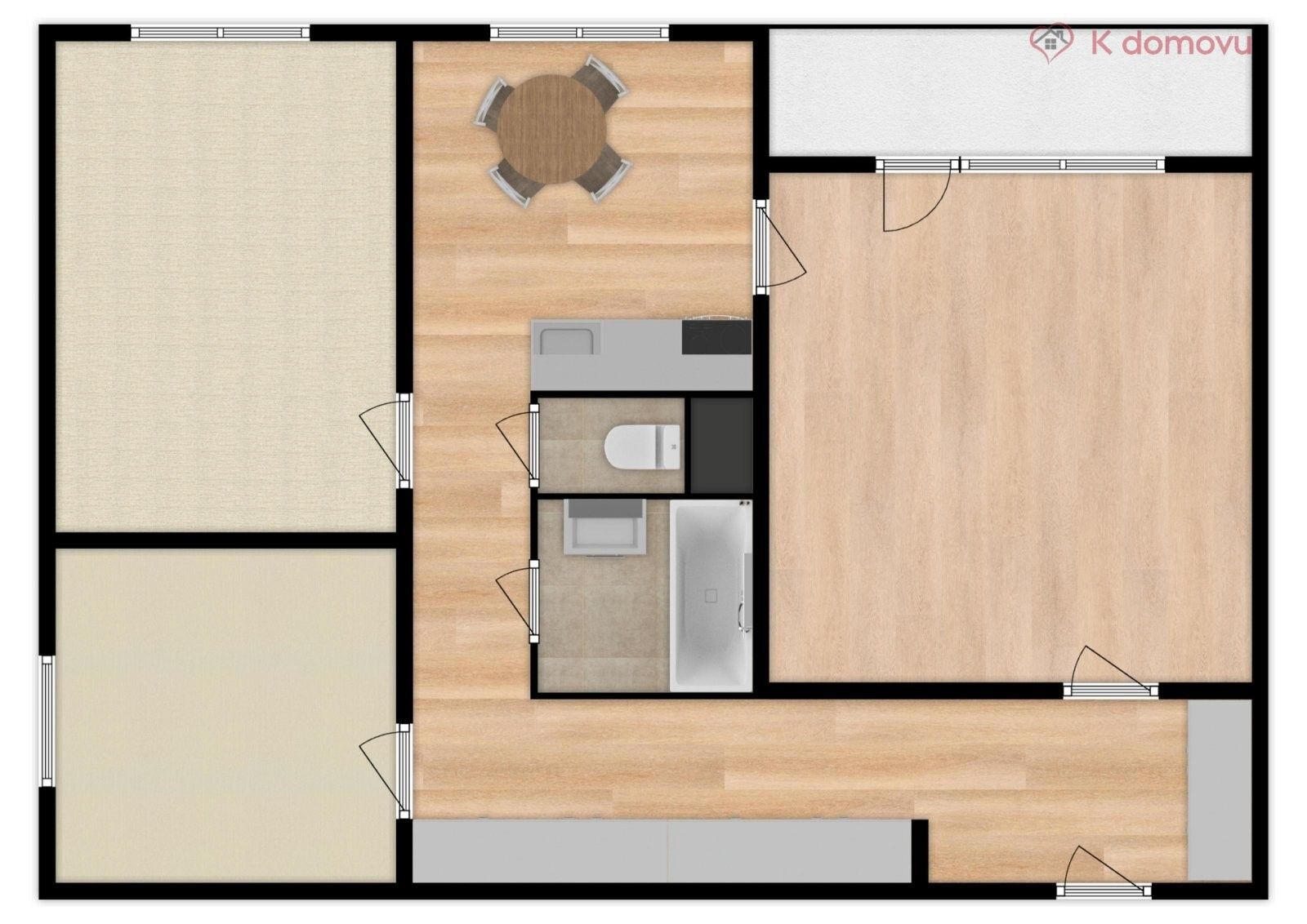 Pronájem bytu 3+1 63 m² - foto 19