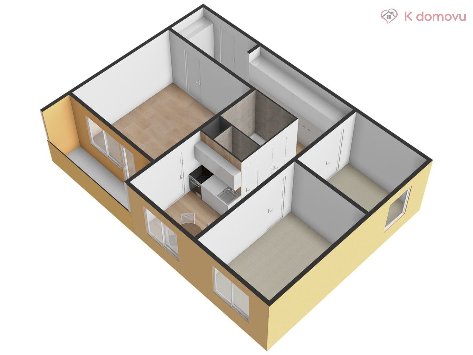 Pronájem bytu 3+1 63 m² - foto 20