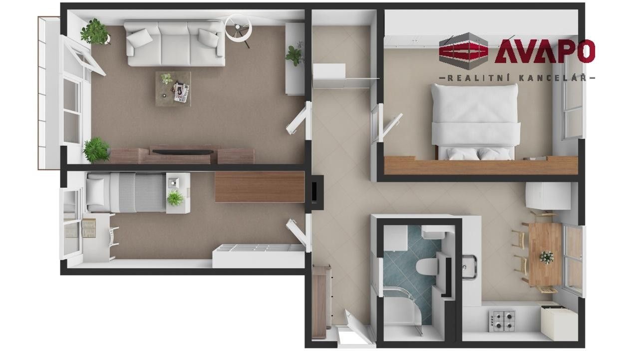 Prodej bytu 3+1 62 m² - foto 2
