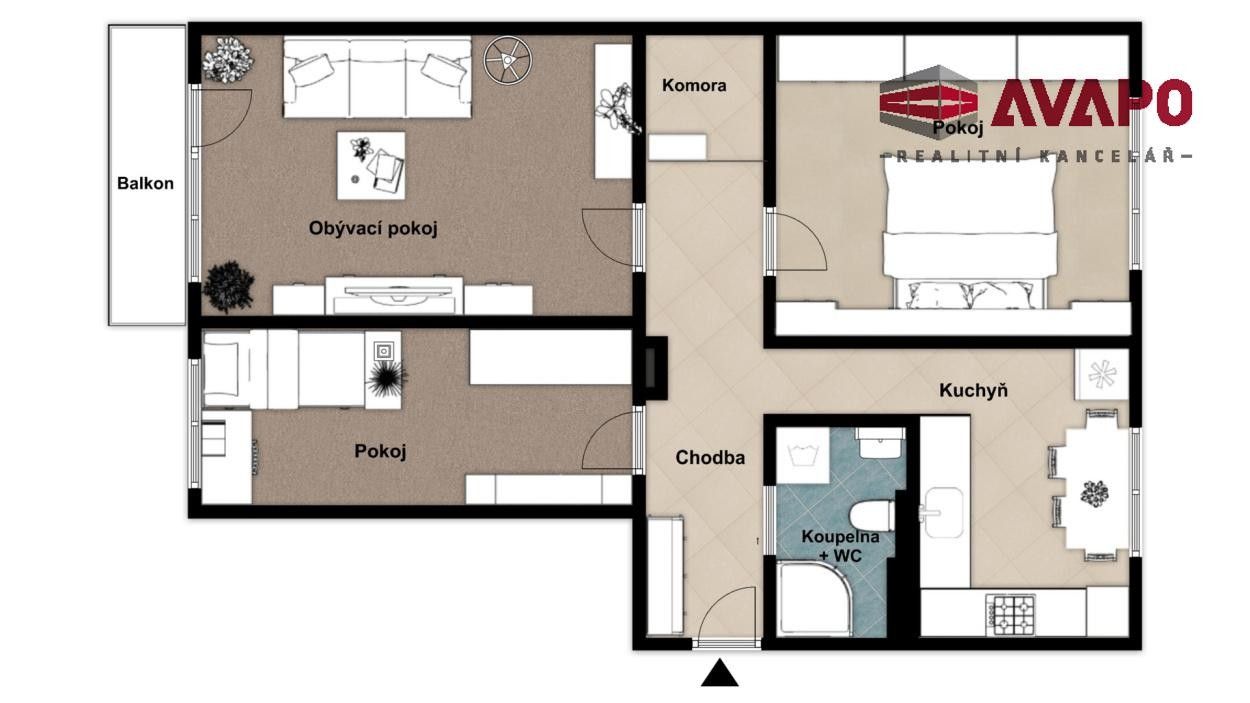 Prodej bytu 3+1 62 m² - foto 20