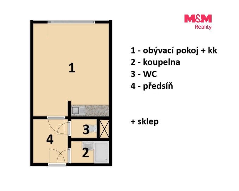 Prodej bytu 1+kk 24 m² - foto 14