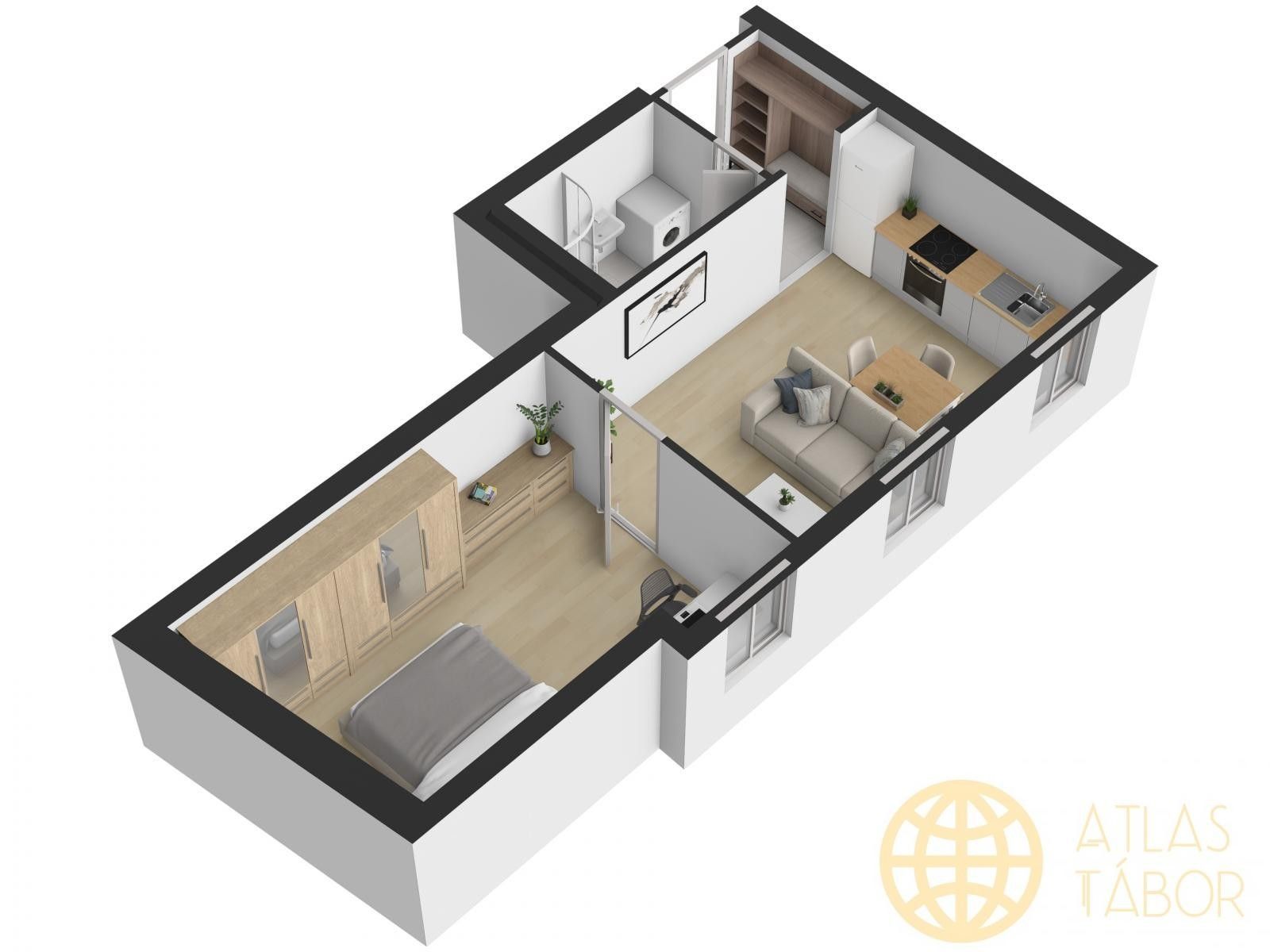 Pronájem bytu 2+kk 46 m² - foto 5