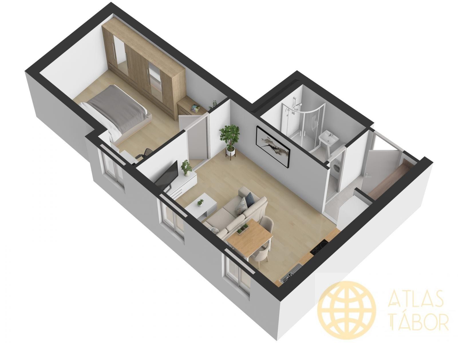 Pronájem bytu 2+kk 46 m² - foto 10