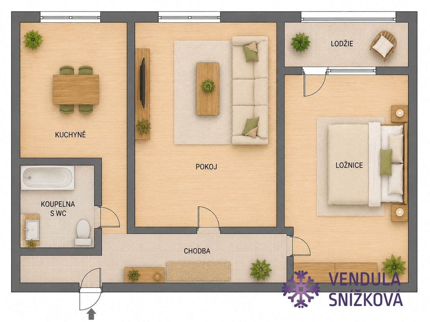 Prodej bytu 2+1 64 m² - foto 6