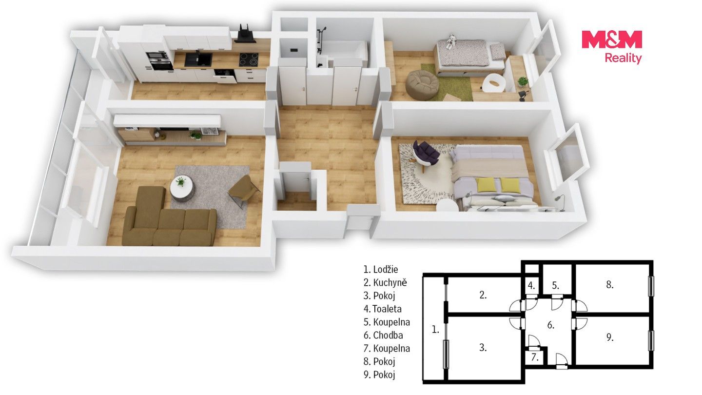 Prodej bytu 3+1 79 m² - foto 4