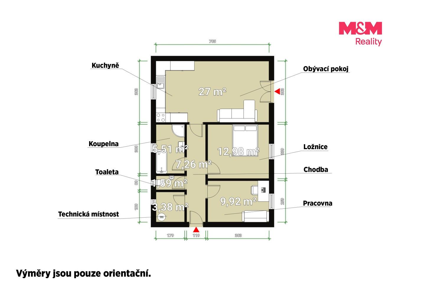 Prodej bytu 3+kk 68 m² - foto 27