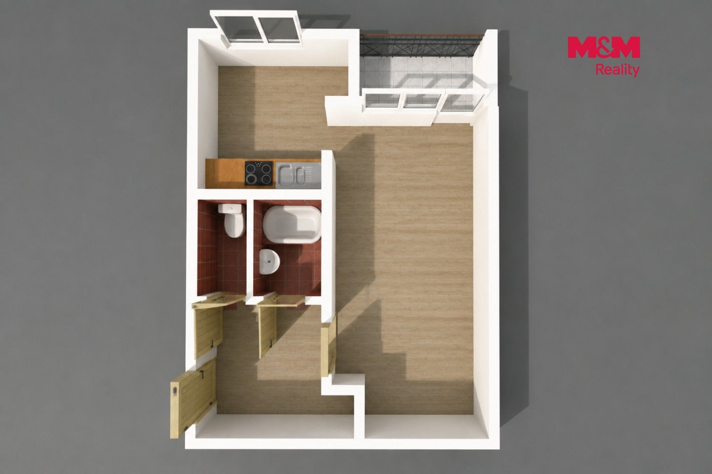 Prodej bytu 1+kk 37 m² - foto 3