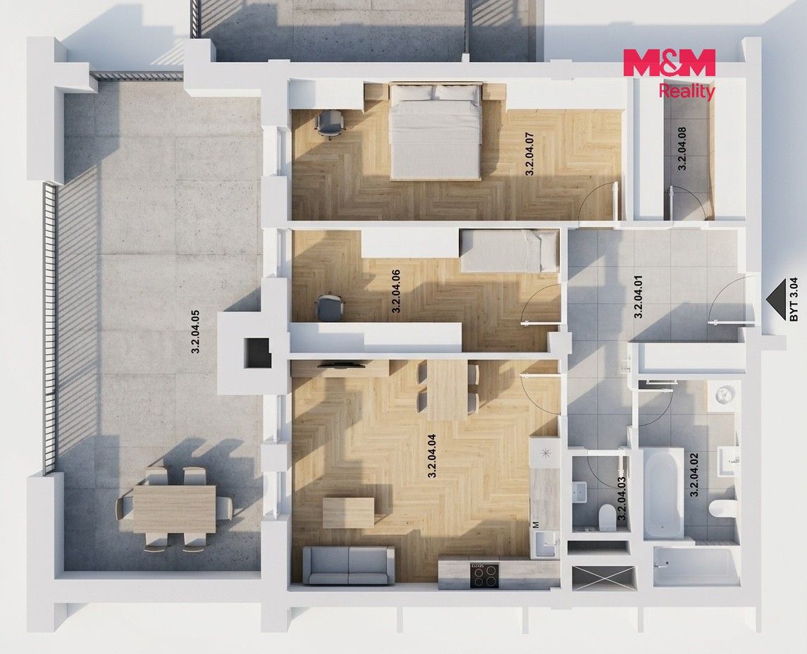 Prodej bytu 3+kk 83 m² - foto 4