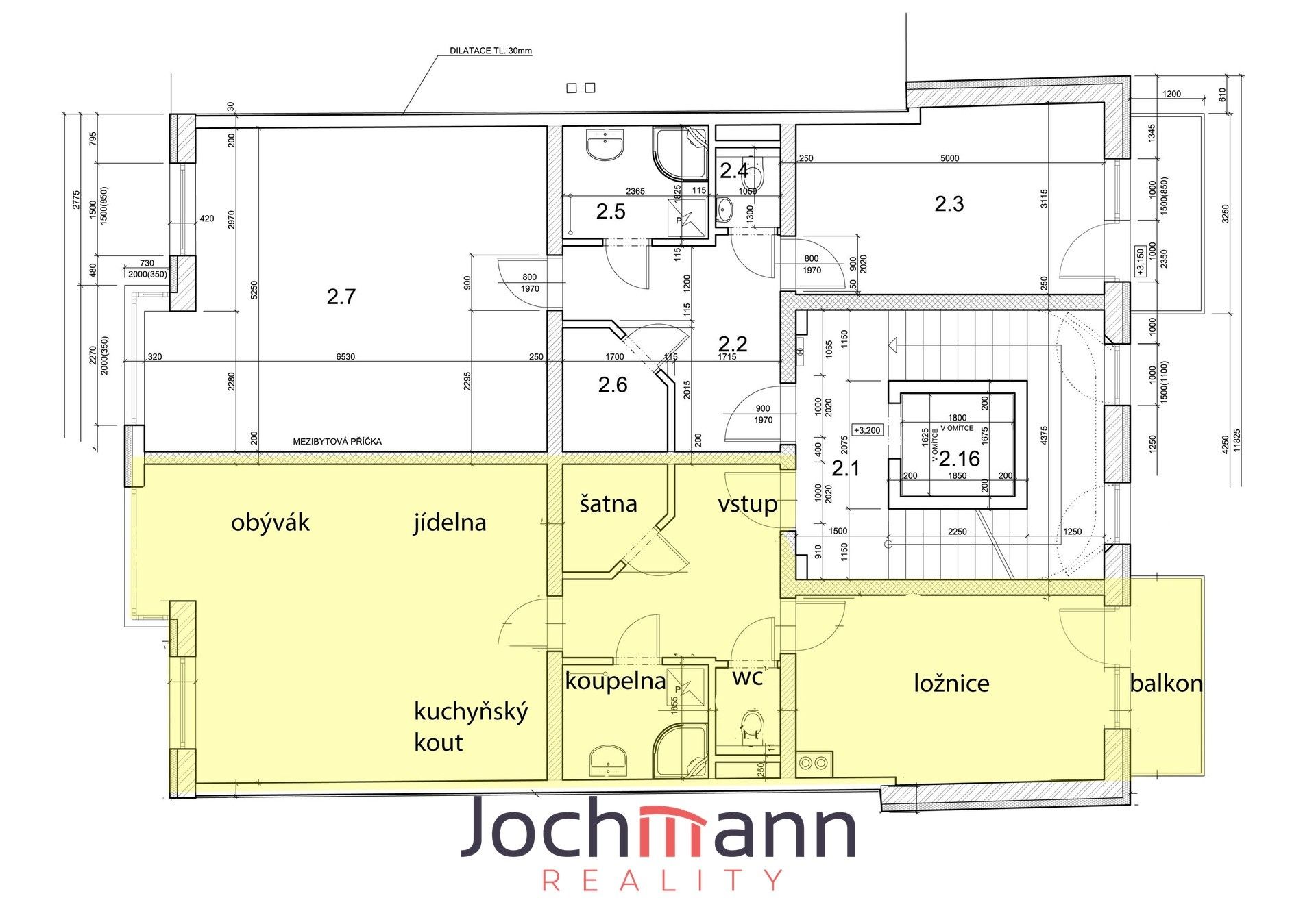 Pronájem bytu 2+kk 64 m² - foto 3