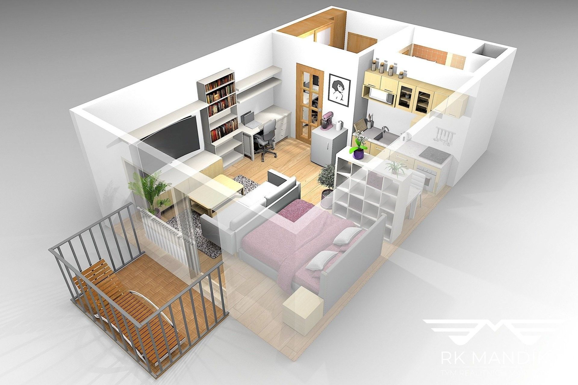 Pronájem bytu 1+kk 33 m² - foto 16