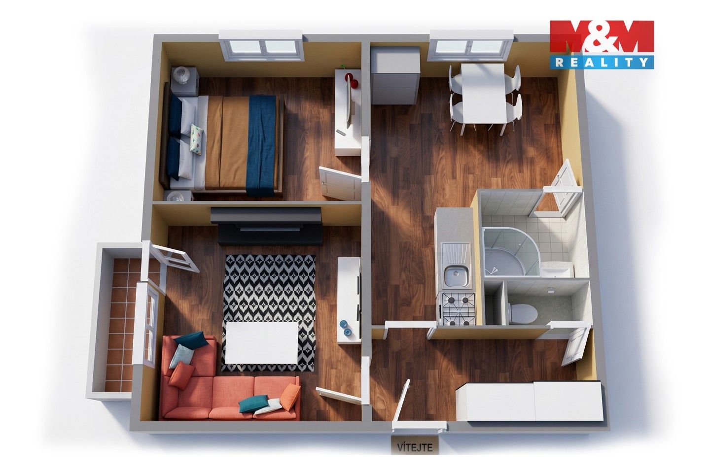 Prodej bytu 2+1 46 m² - foto 10