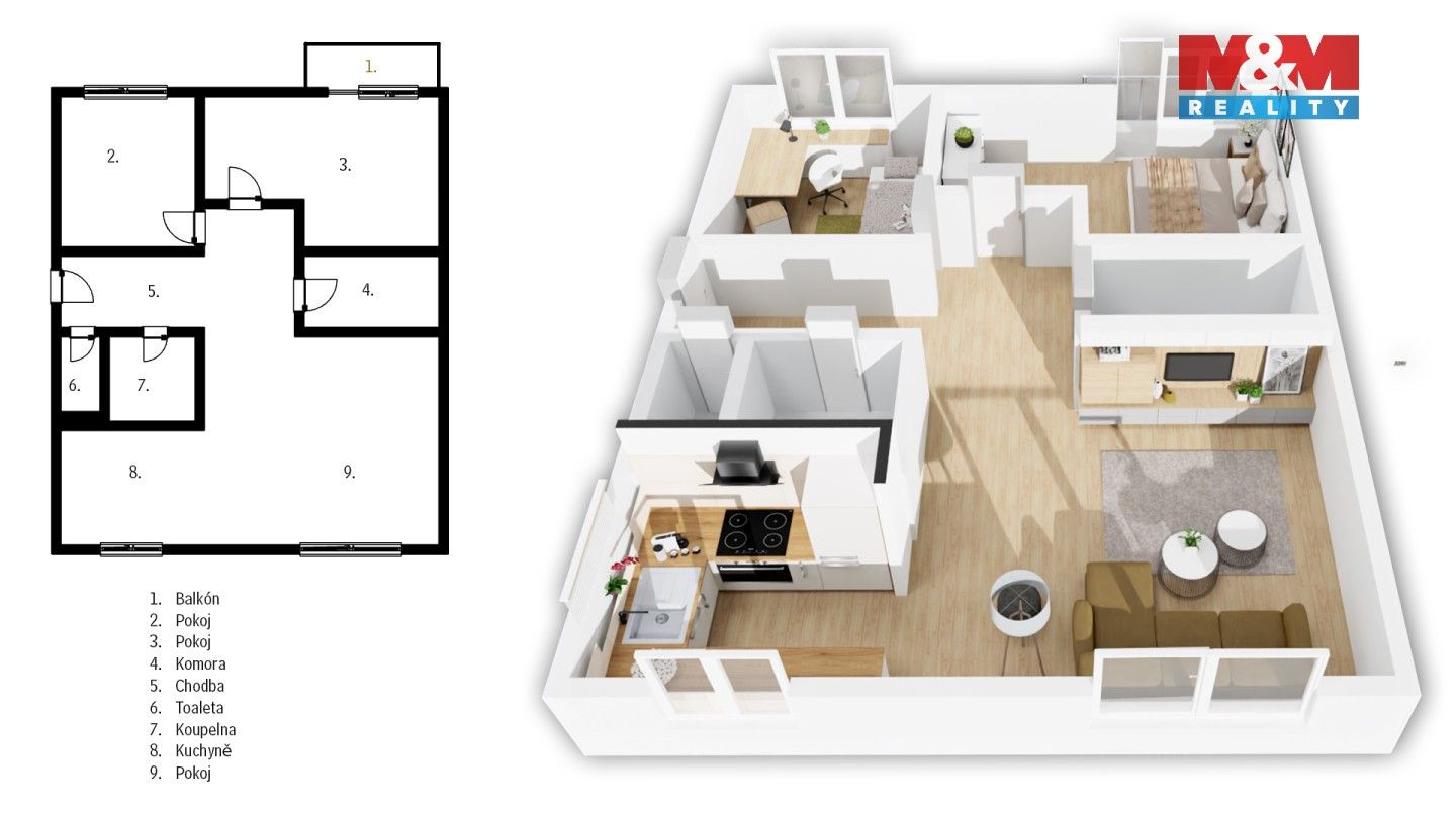 Prodej bytu 3+kk 72 m² - foto 13