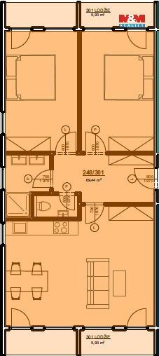 Prodej bytu 3+kk 69 m² - foto 2