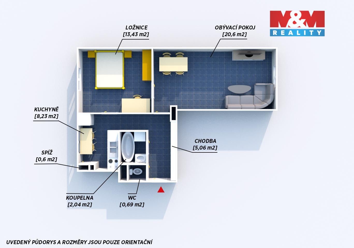 Prodej bytu 2+1 56 m² - foto 5