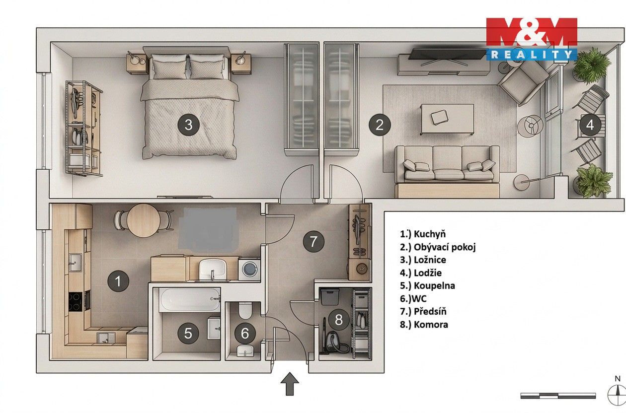 Prodej bytu 2+1 64 m² - foto 11
