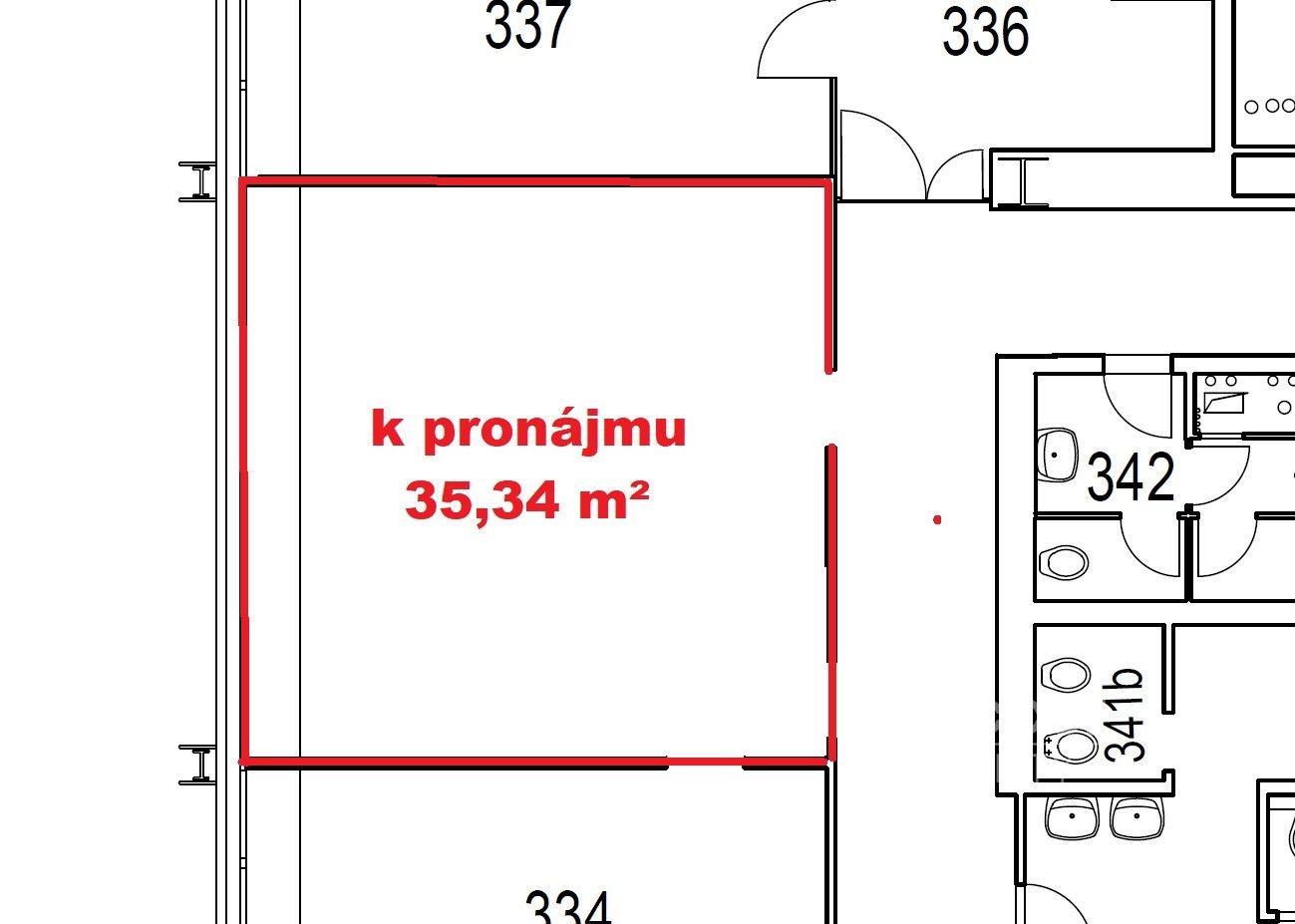 Pronájem komerčního prostoru 35 m² - foto 3