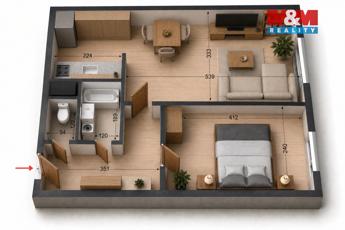 Prodej bytu 2+kk 42 m² - foto 14