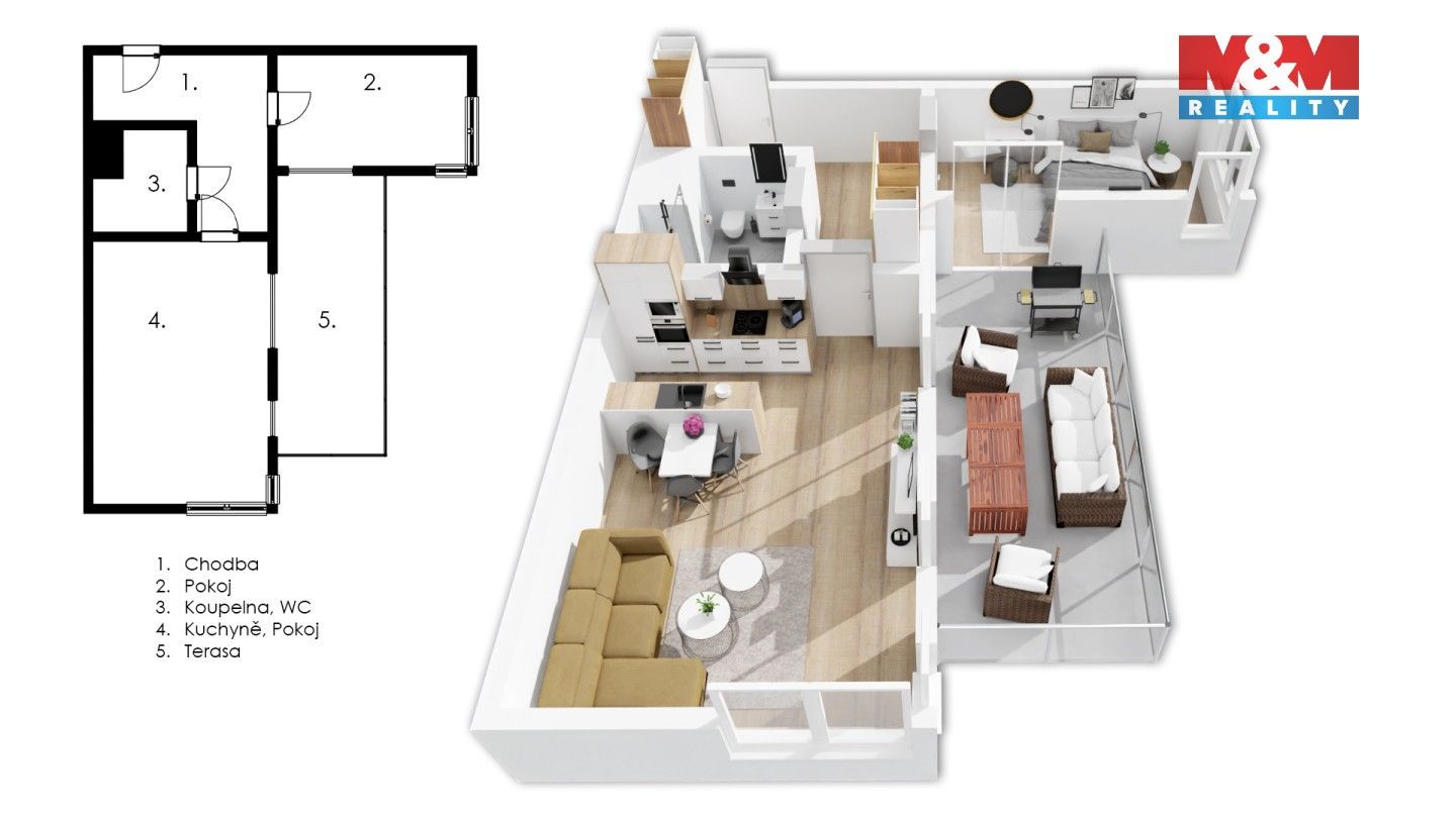 Prodej bytu 2+kk 64 m² - foto 3