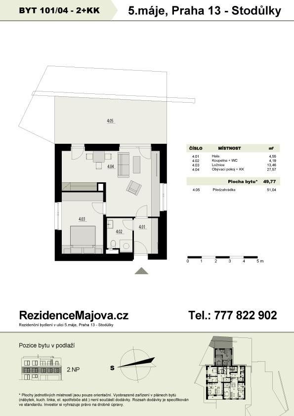 Prodej bytu 2+kk 51 m² - foto 2