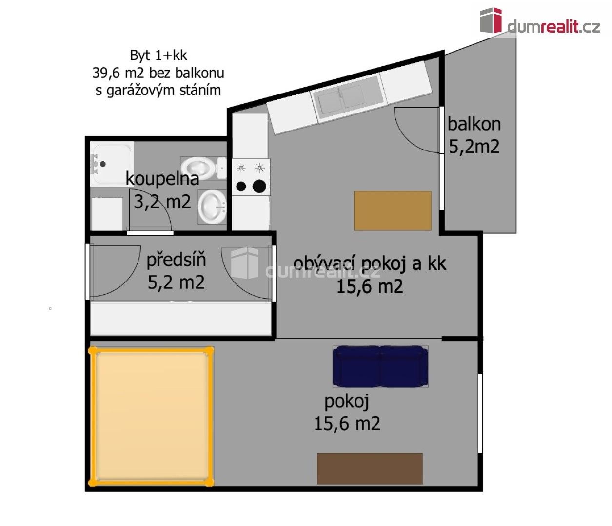 Prodej bytu 1+kk 39 m² - foto 5