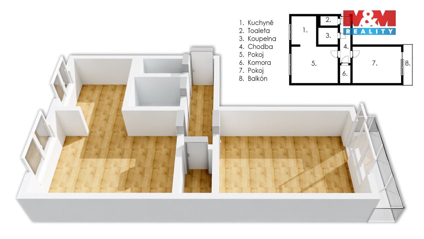 Prodej bytu 2+1 62 m² - foto 4