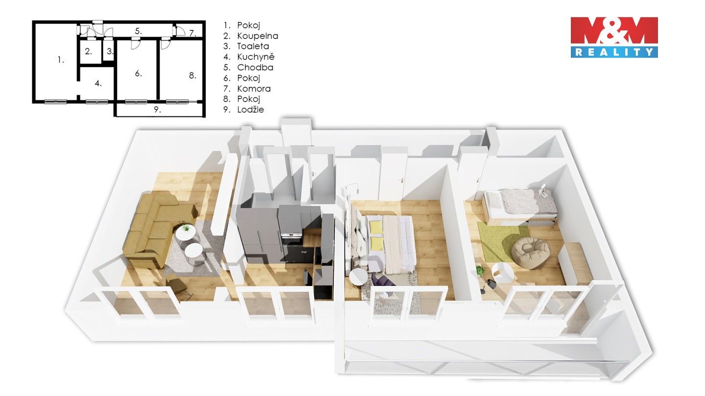 Prodej bytu 3+1 66 m² - foto 24