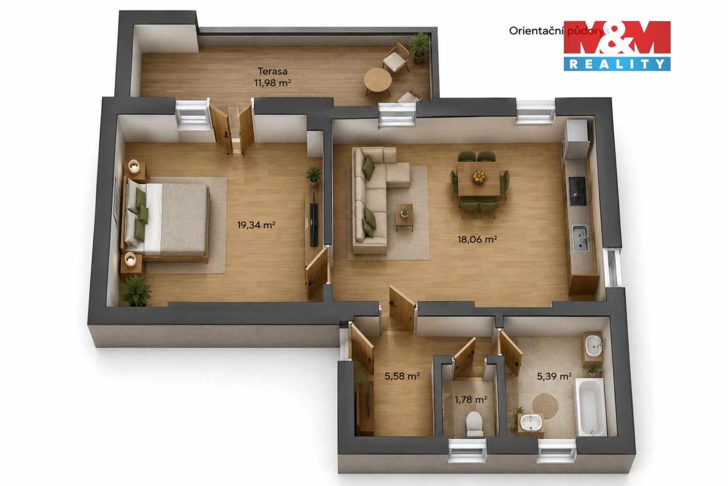 Prodej bytu 2+kk 50 m² - foto 13