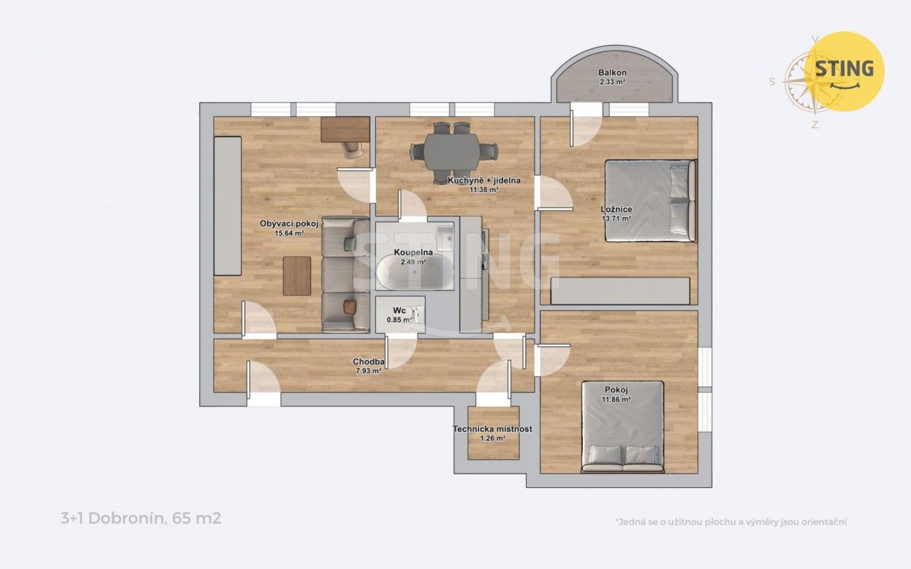 Prodej bytu 3+1 65 m² - foto 21