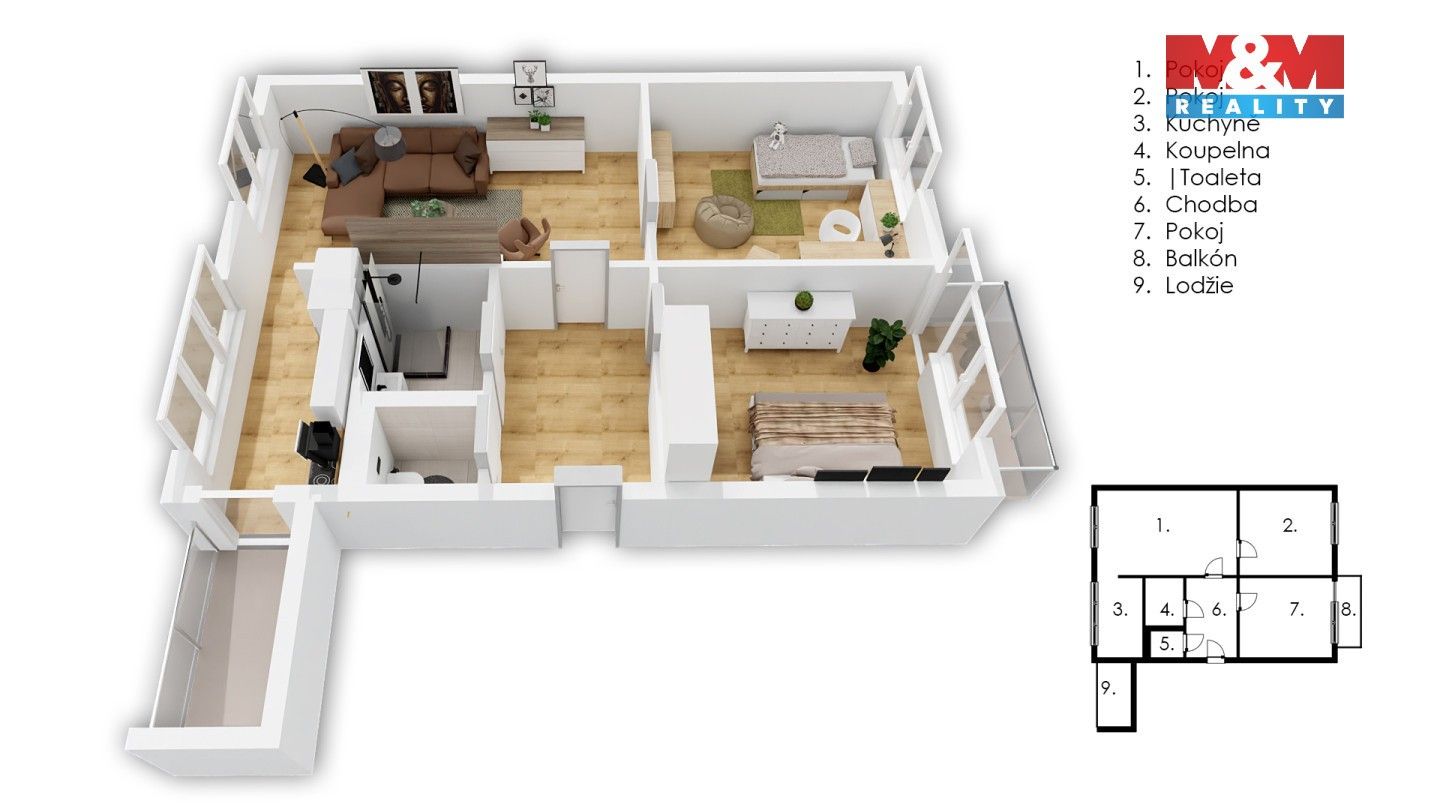 Prodej bytu 3+kk 62 m² - foto 9