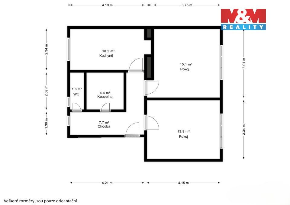 Prodej bytu 2+1 52 m² - foto 14