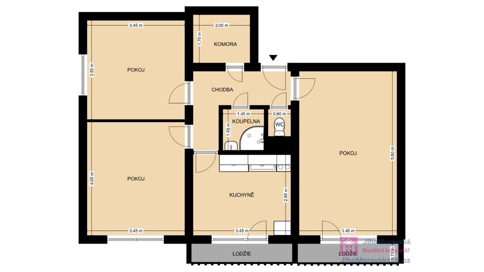 Prodej bytu 3+1 78 m² - foto 18