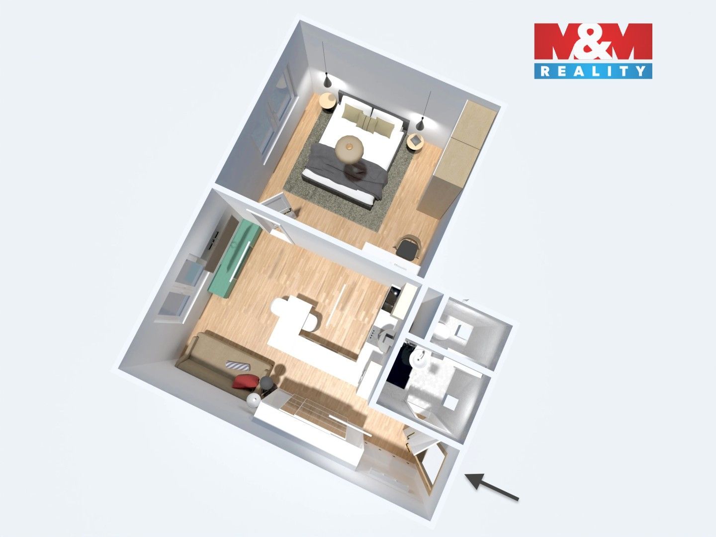 Prodej bytu 1+1 34 m² - foto 10