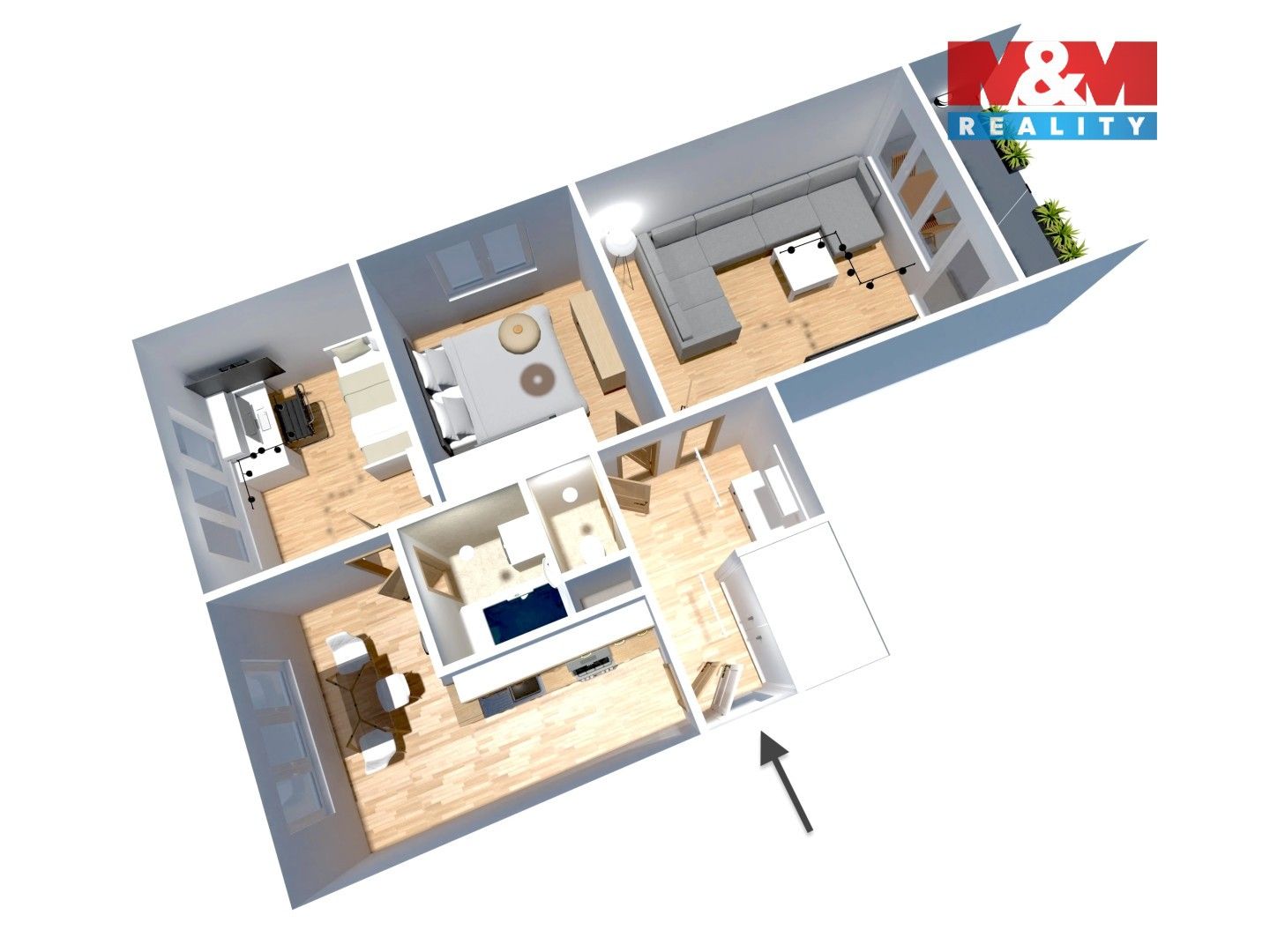 Prodej bytu 3+1 62 m² - foto 5