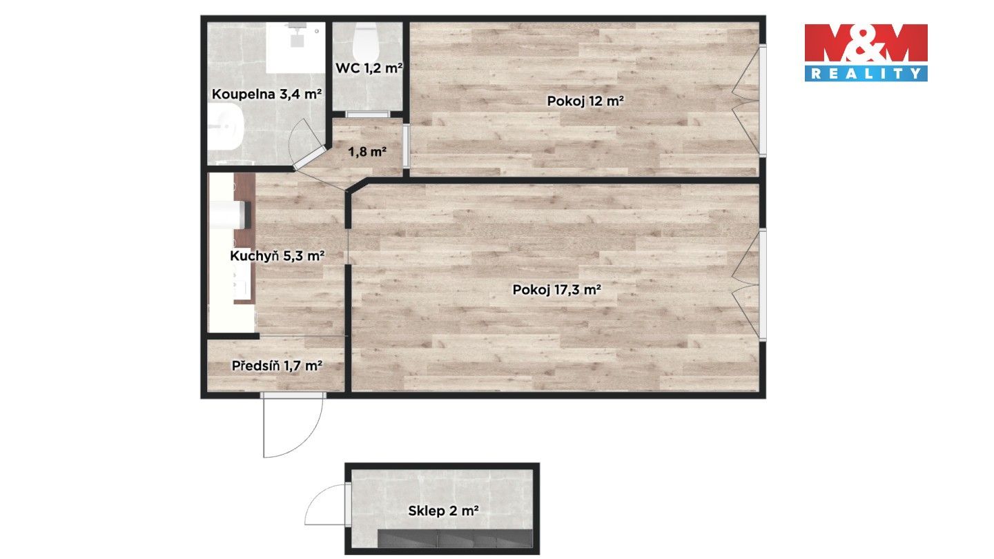 Prodej bytu 2+1 43 m² - foto 16