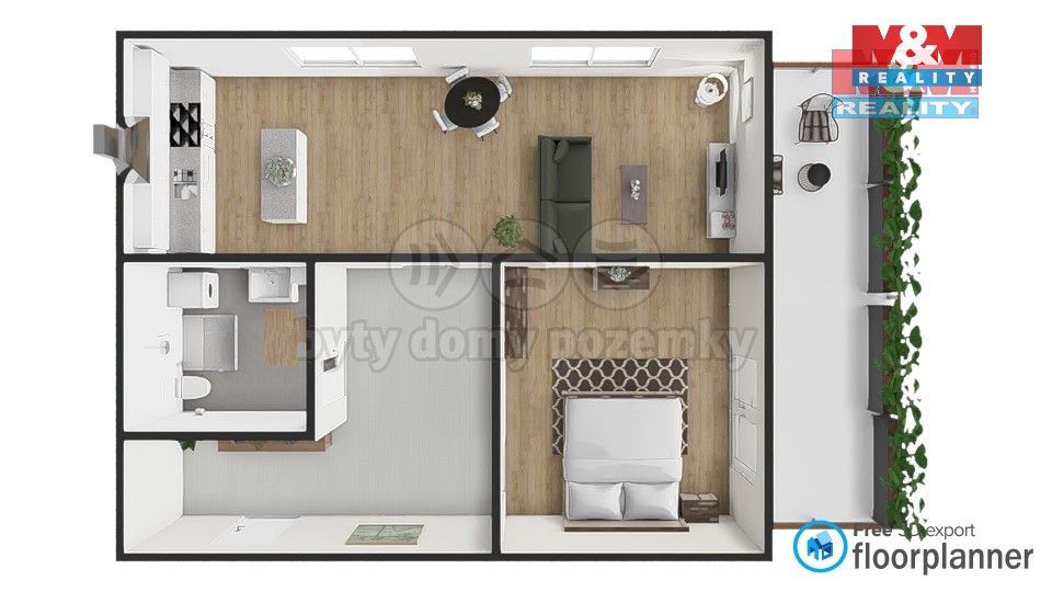 Pronájem bytu 2+kk 53 m² - foto 9