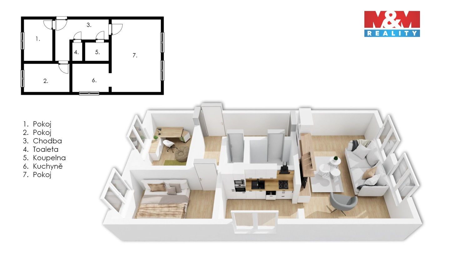 Prodej bytu 3+1 68 m² - foto 11