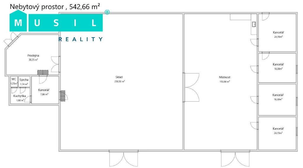 Pronájem nemovitosti 542 m² - foto 15