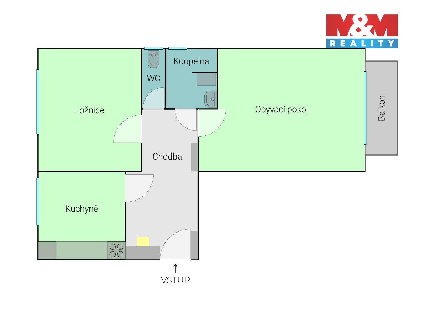 Prodej bytu 2+1 64 m² - foto 3
