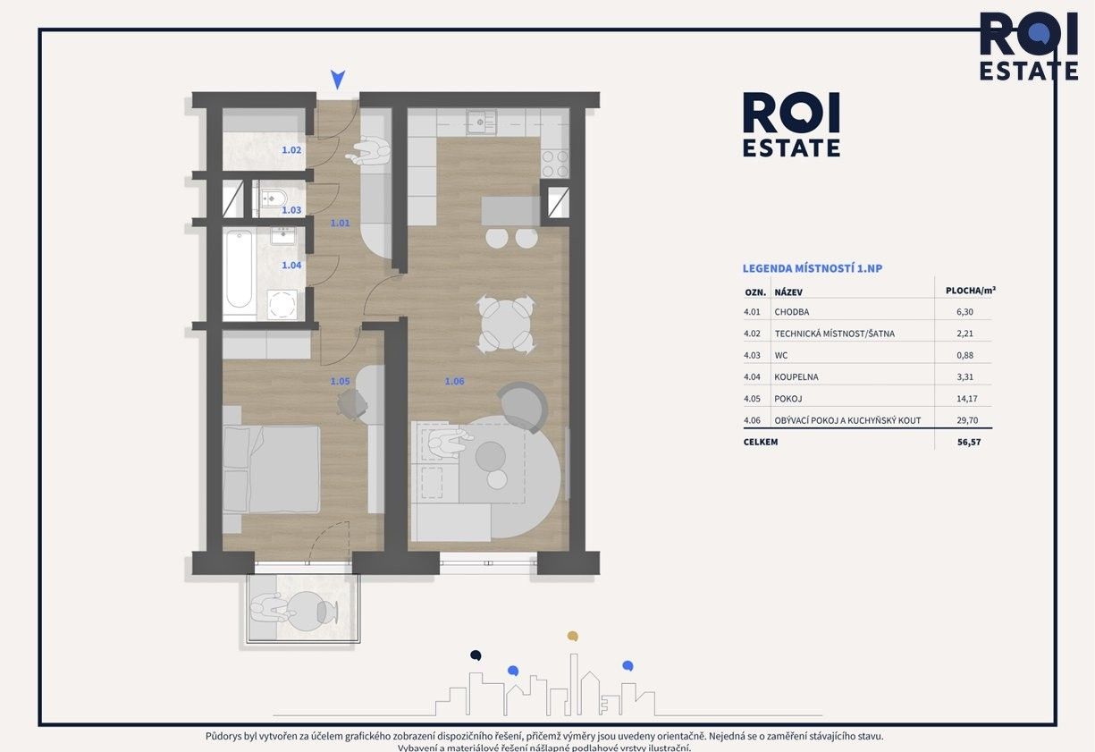 Prodej bytu 2+kk 57 m² - foto 8