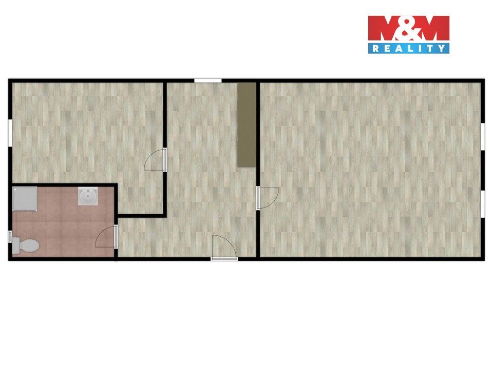 Pronájem bytu 2+1 37 m² - foto 3