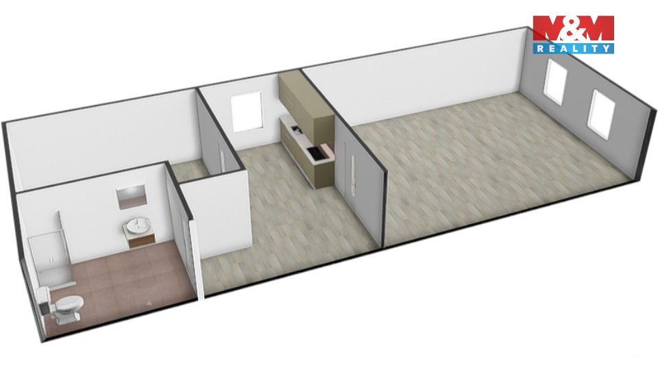Pronájem bytu 2+1 37 m² - foto 6