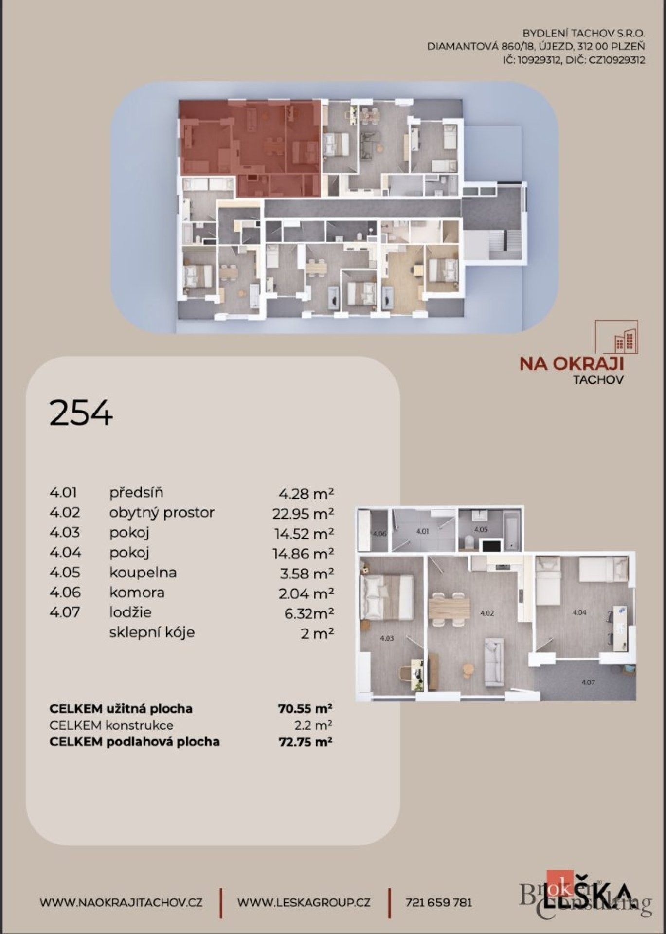 Prodej bytu 3+kk 72 m² - foto 13