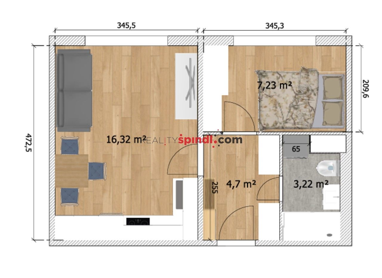 Prodej bytu 1+1 31 m² - foto 16