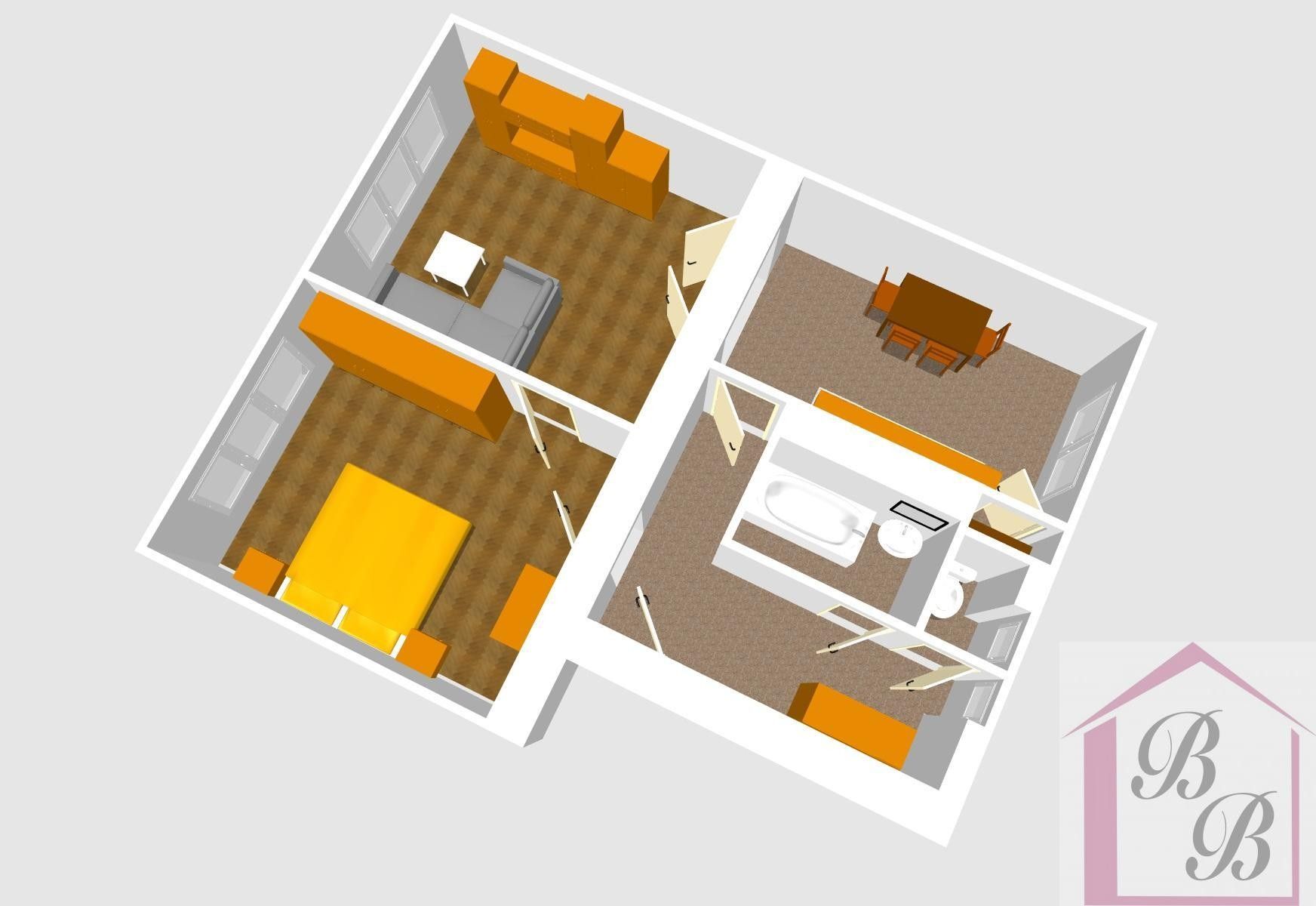 Pronájem bytu 2+1 49 m² - foto 4
